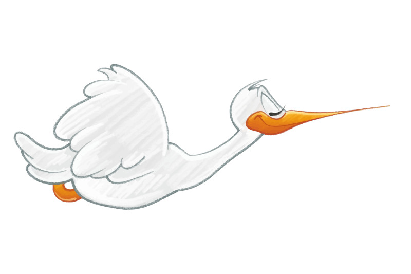 Flying Bird Cartoon Image